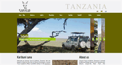 Desktop Screenshot of caracalsafaris-tz.com